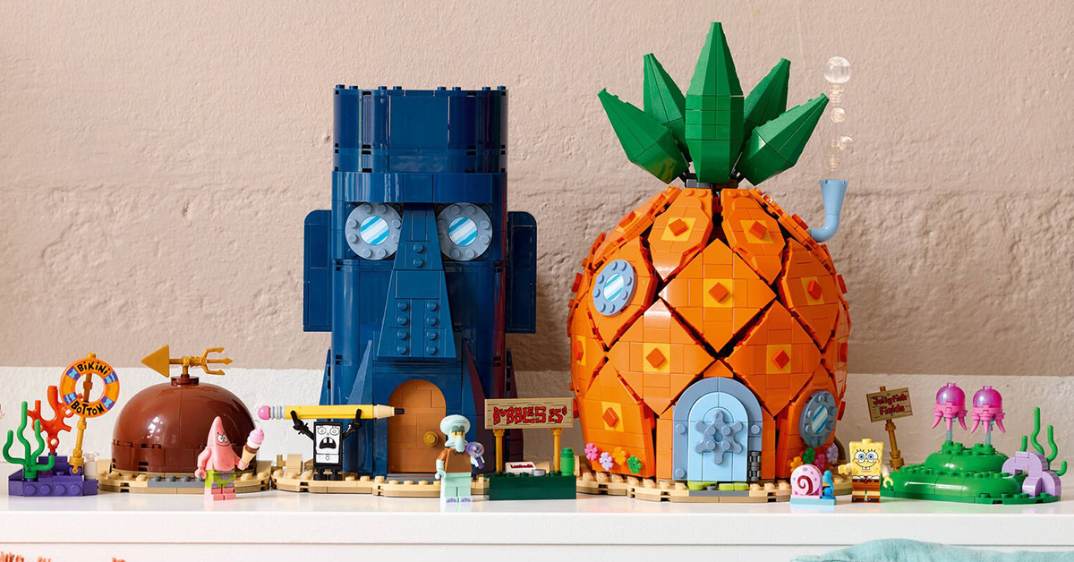LEGO Unveils New SpongeBob SquarePants Sets, Including Large Bikini Bottom Build; Preorder Now