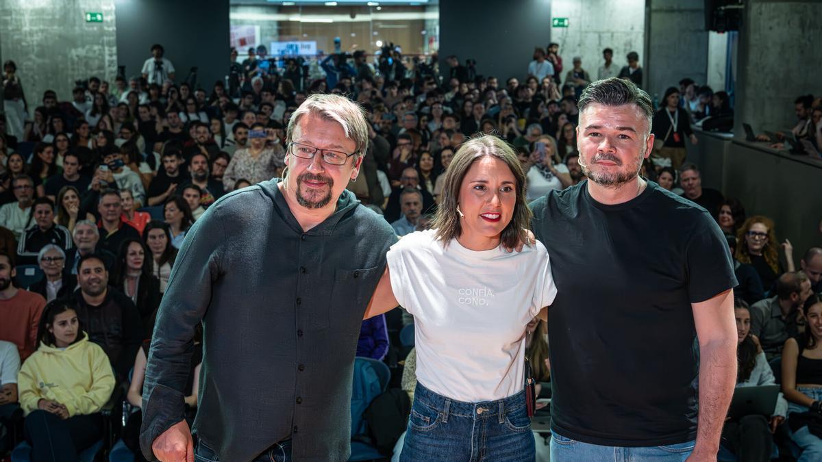 Sumar and Podemos criticize Rufián's 'double discourse' amidst ERC's internal power struggle.