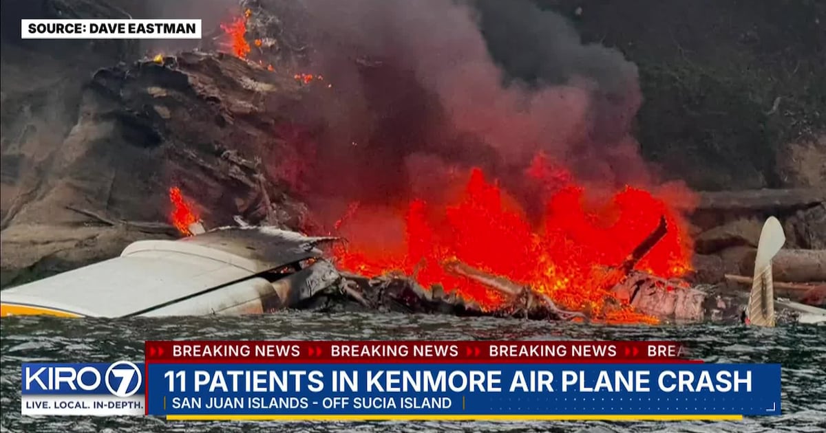 Kenmore Air Seaplane Crashes Near Sucia Island; All 10 Aboard Rescued After Water Landing