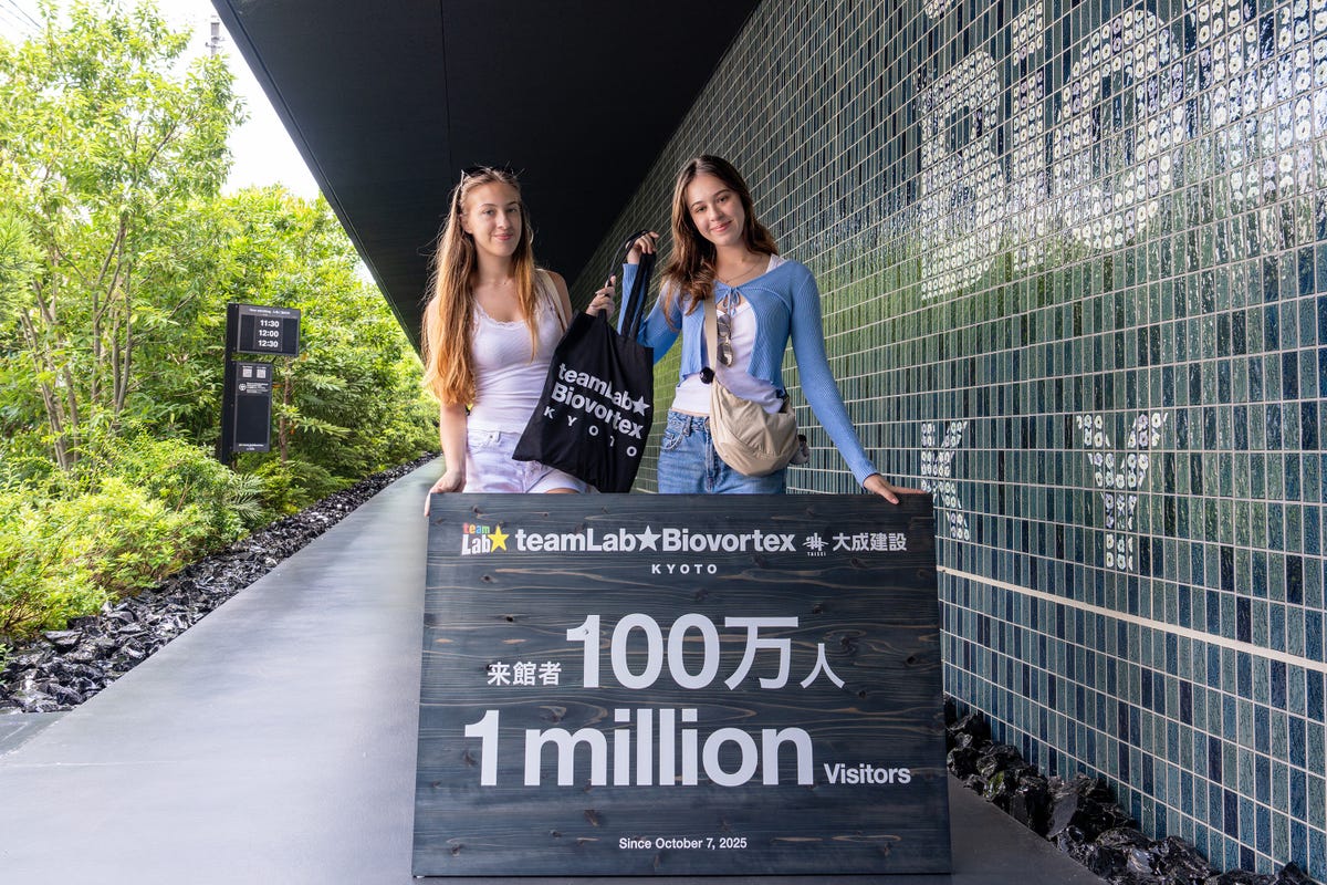 teamLab Biovortex Kyoto Attracts Over 1 Million Visitors in 9 Months, Now Japan's Largest Museum