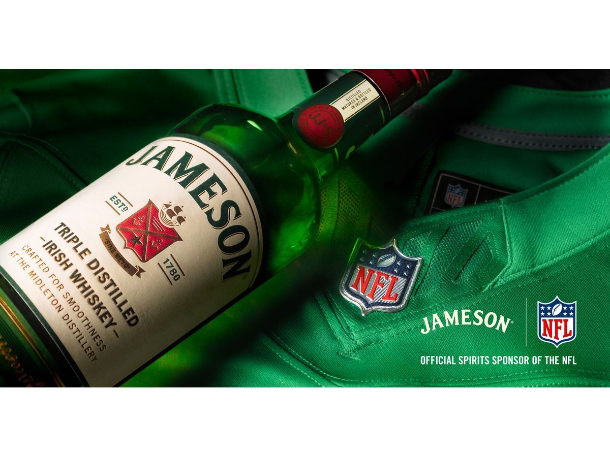 Jameson Irish Whiskey Becomes NFL's Official Spirits Sponsor, Expanding Global Fan Engagement