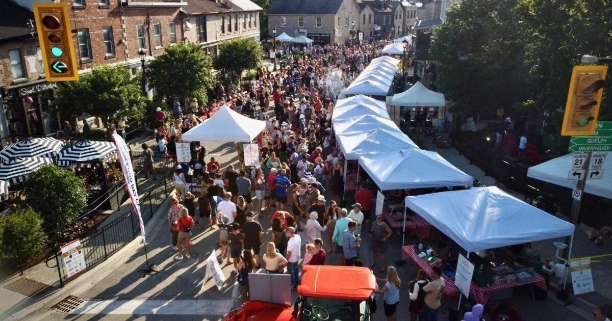 One of Ontario's most beautiful villages hosts Canada's delicious summer street party.