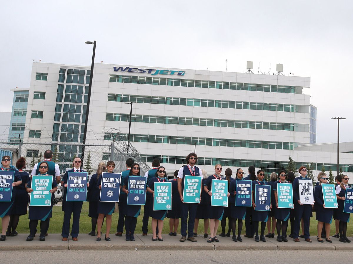 WestJet Flight Attendants Could Strike August 2 Over Pay Dispute
