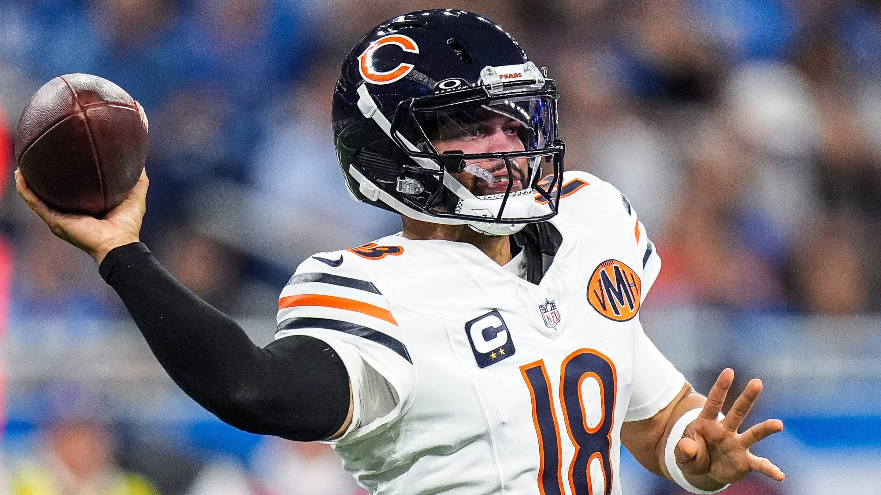 Chicago Bears Quarterback Caleb Williams Gifts Autographed Jersey to Pope Leo, Potentially Previewing New Uniforms.