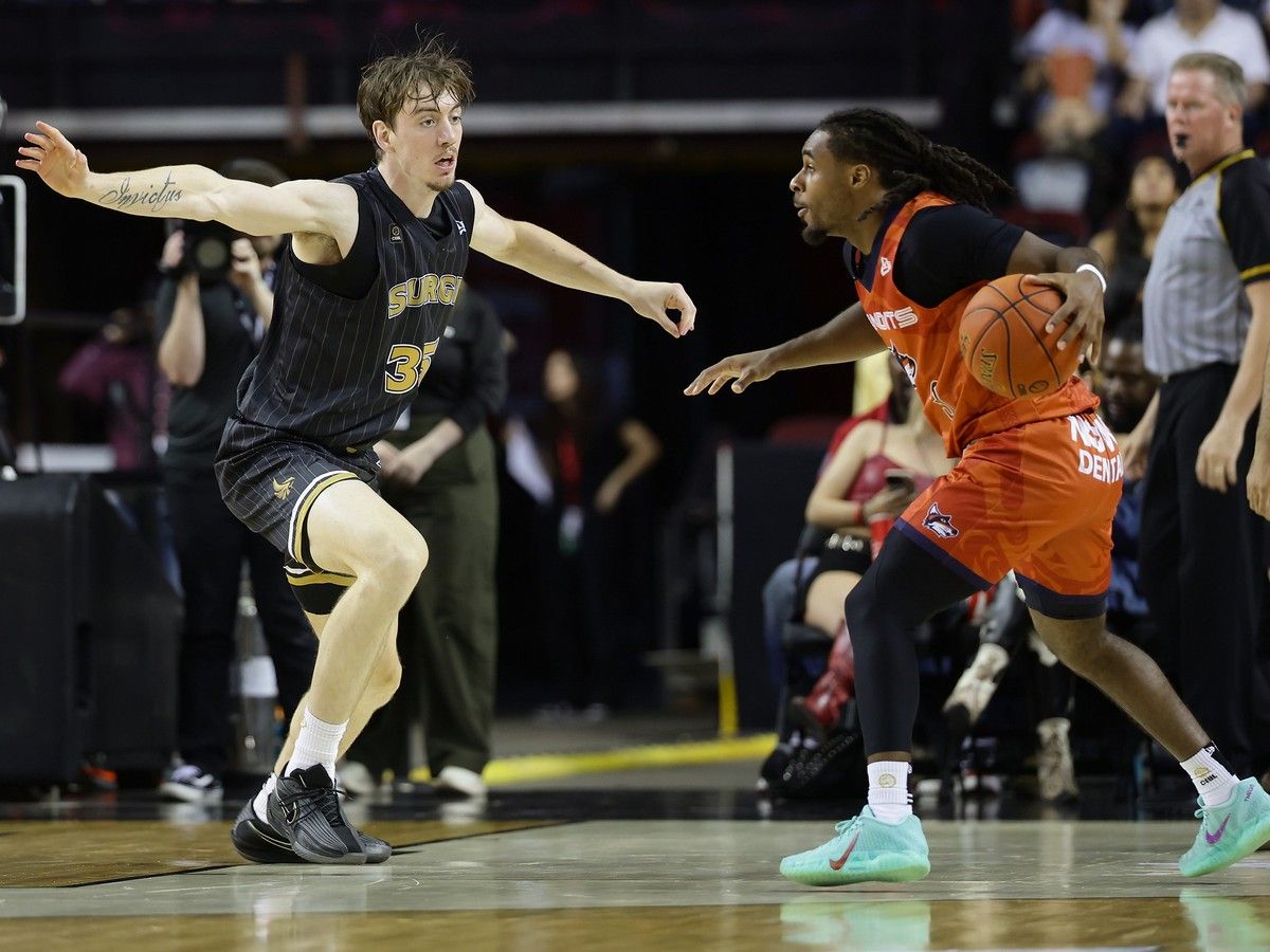 Calgary Surge's Caelum Swanton-Rodger Shines in 95-80 Victory Over Vancouver Bandits.