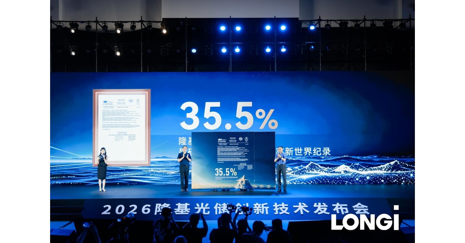 LONGi sets new world record with 35.5% efficient silicon-perovskite tandem solar cell