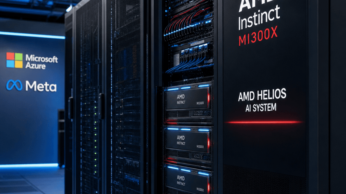 AMD Unveils Helios AI System, With Microsoft Adopting to Challenge Nvidia’s Data Center Dominance