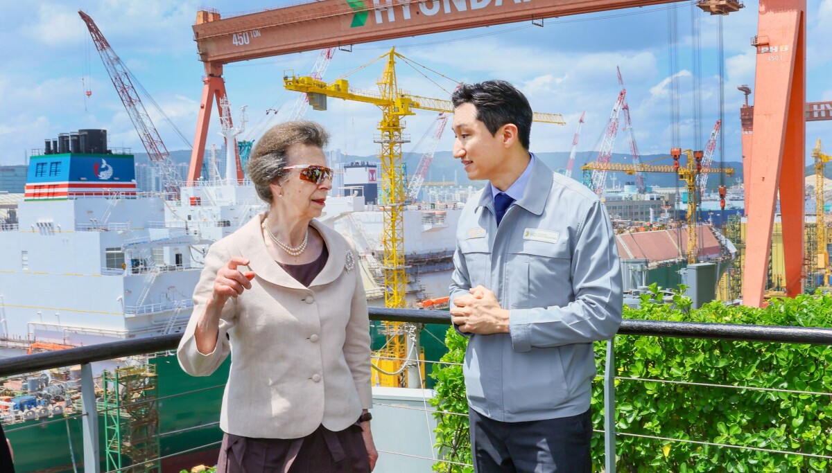 Princess Anne Tours HD Hyundai, Boosting UK-Korea Maritime Shipbuilding Cooperation