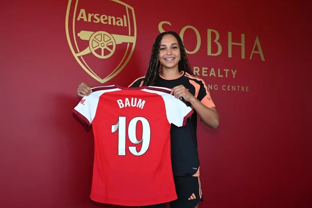 Arsenal signs 19-year-old German winger Lisa Baum from RB Leipzig to bolster attack.