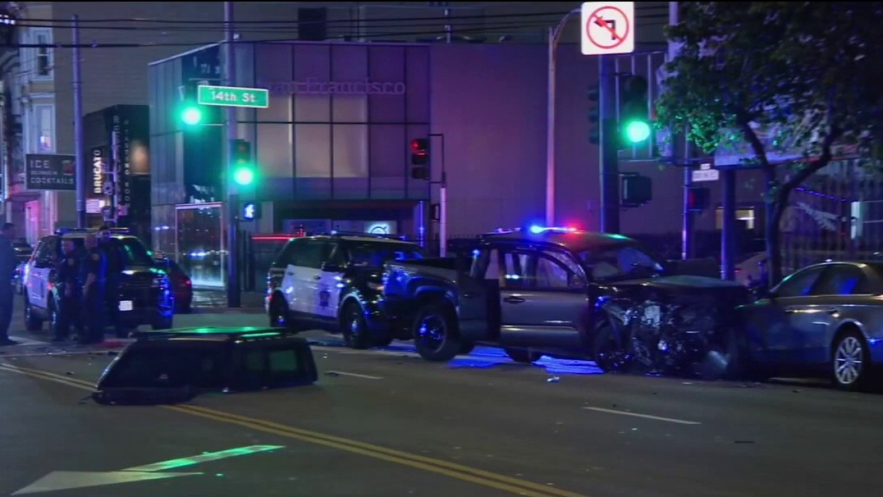 San Francisco Police Pursuit Ends in Multi-Vehicle Crash, Injuring Nine and Damaging Dealership