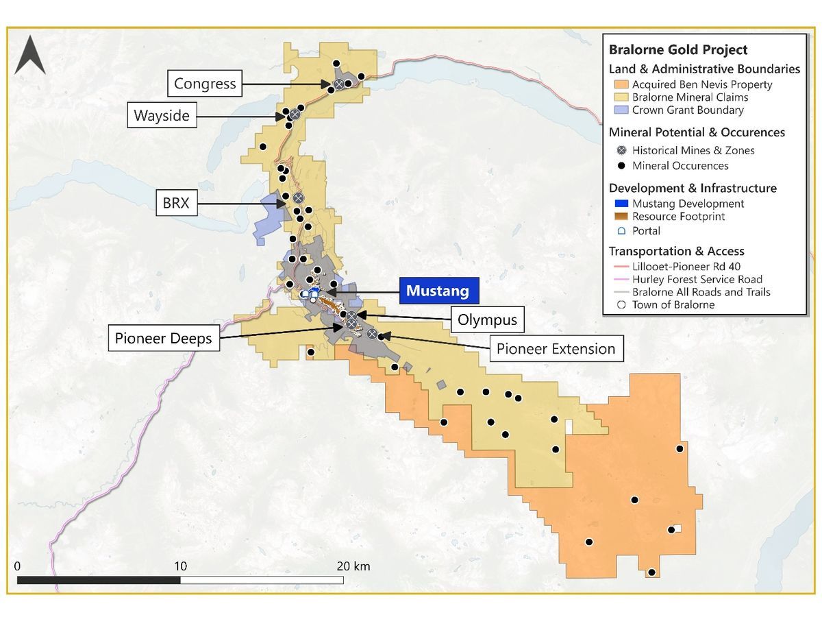 Talisker Significantly Expands Bralorne Gold Project, Adding 24,000 Hectares and Historic Occurrences