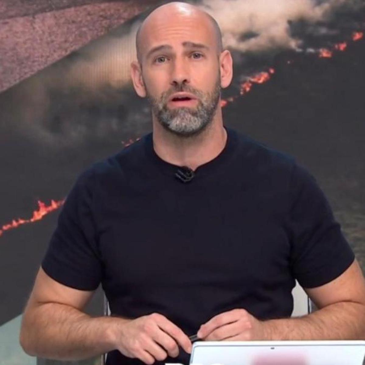 Gonzalo Miró intervenes live to protect a reporter from dangerous fires in Madrid, Ávila, and Toledo.