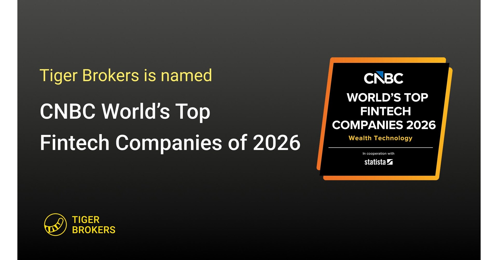 Tiger Brokers Earns Second Consecutive Spot on CNBC's World's Top FinTech Companies List 2026