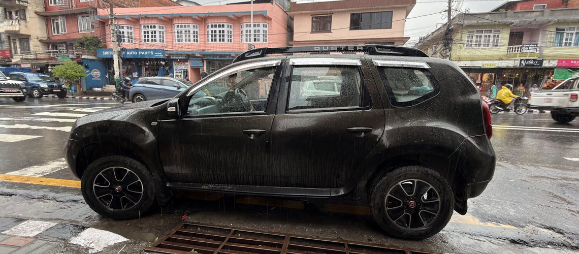 Kathmandu police investigate suspicious vehicles blocking major media offices, raising security concerns.
