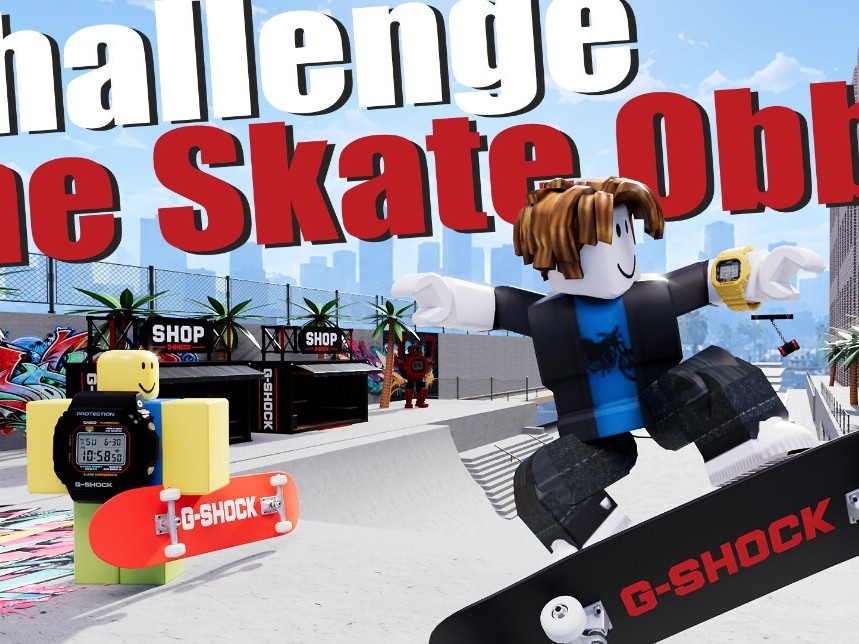 Casio Introduces G-SHOCK Virtual Watches and Skateboarding World on Roblox for Young Gamers