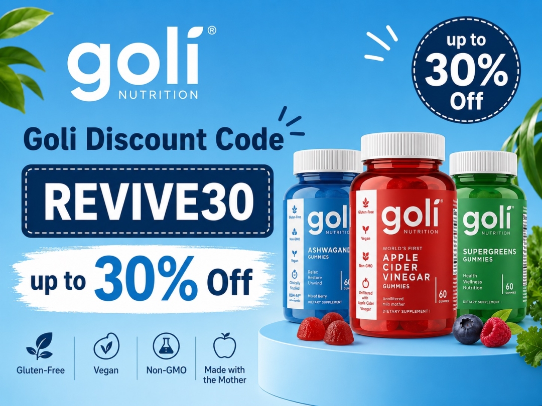 Goli Nutrition Offers 30% Discount on All Vegan Gummies with Exclusive REVIVE30 Code