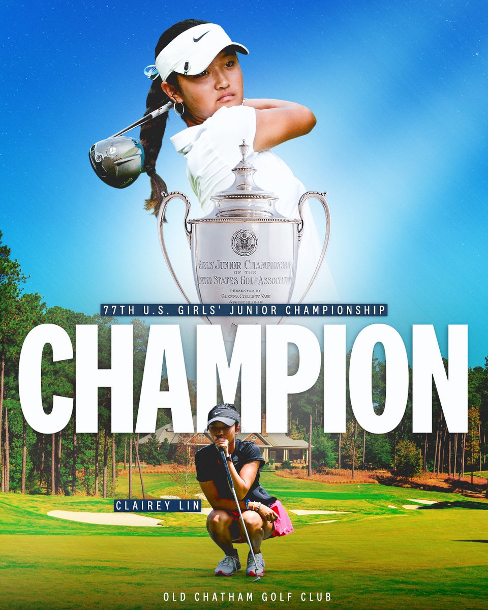 Canadian Clairey Lin Wins U.S. Girls' Junior Championship, Making History with Back-to-Back Wins.