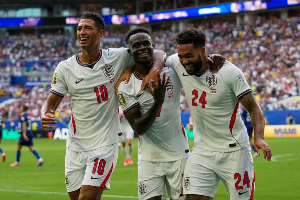England Dominates France 6-4 for World Cup Bronze; Saka Bags Hat-Trick