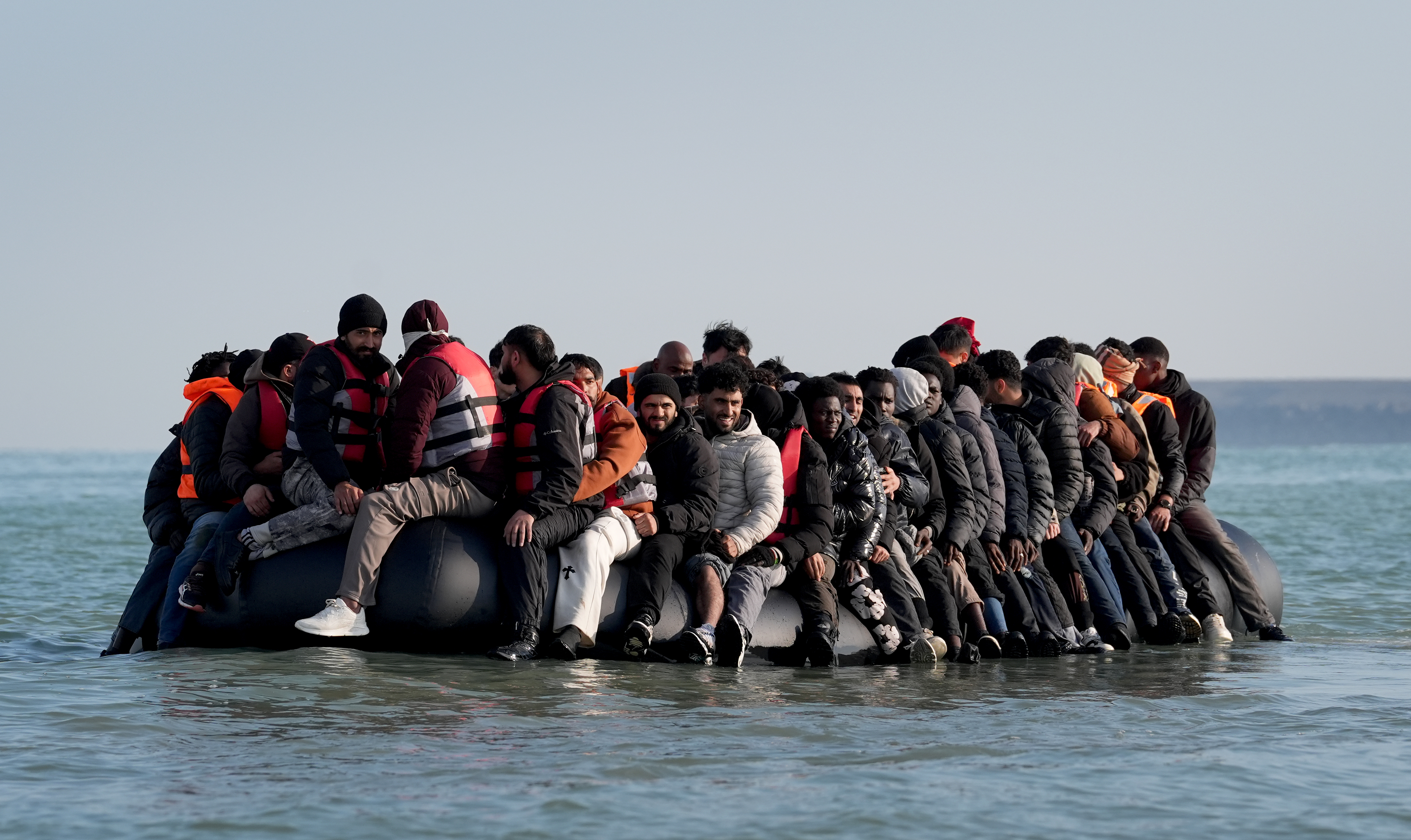 Record 128 migrants cross English Channel on single perilous dinghy despite intensified anti-smuggling operations