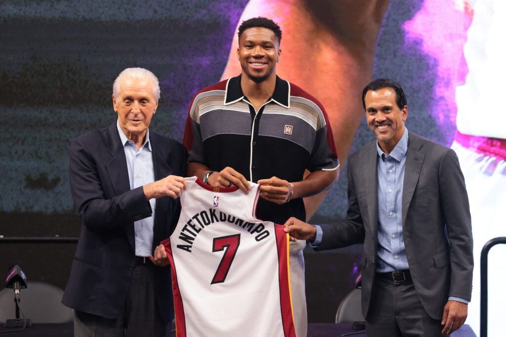 Giannis Antetokounmpo Joins Miami Heat in Blockbuster Trade, Embraces Fresh Start with No. 7