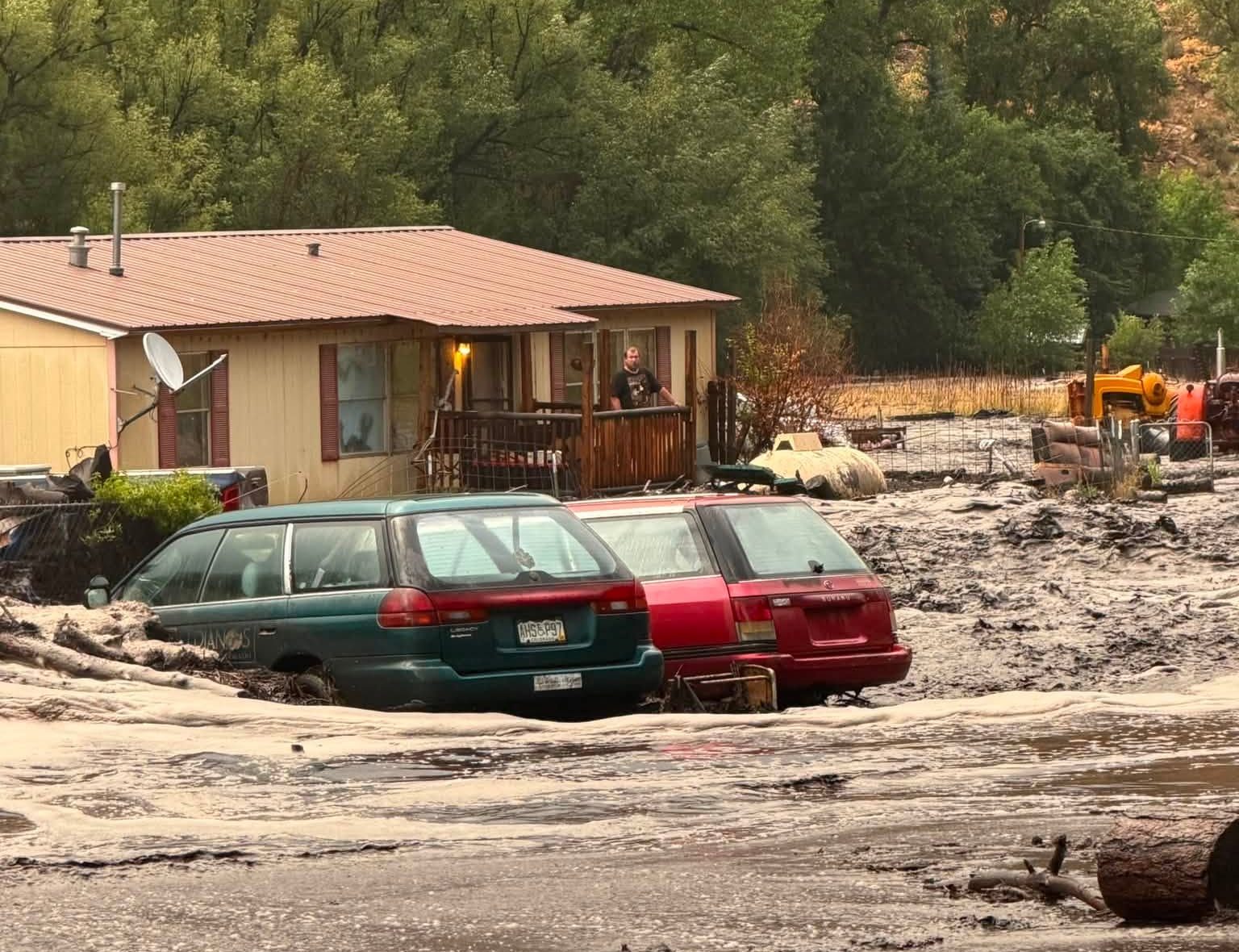 Colorado Burn Scars Trigger Flash Floods and Mudslides, Damaging Homes and Closing Mountain Pass