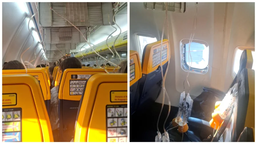 US NTSB Leads Probe After Ryanair Flight's Window Shatters, Injuring Passenger