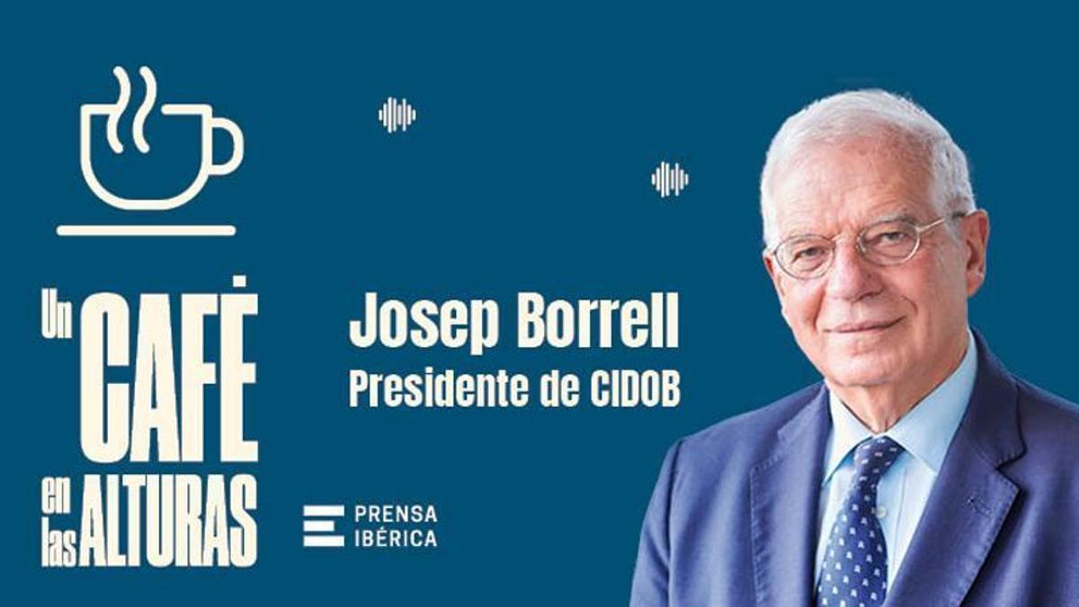 Josep Borrell Engages in High-Level Discussion Over Coffee
