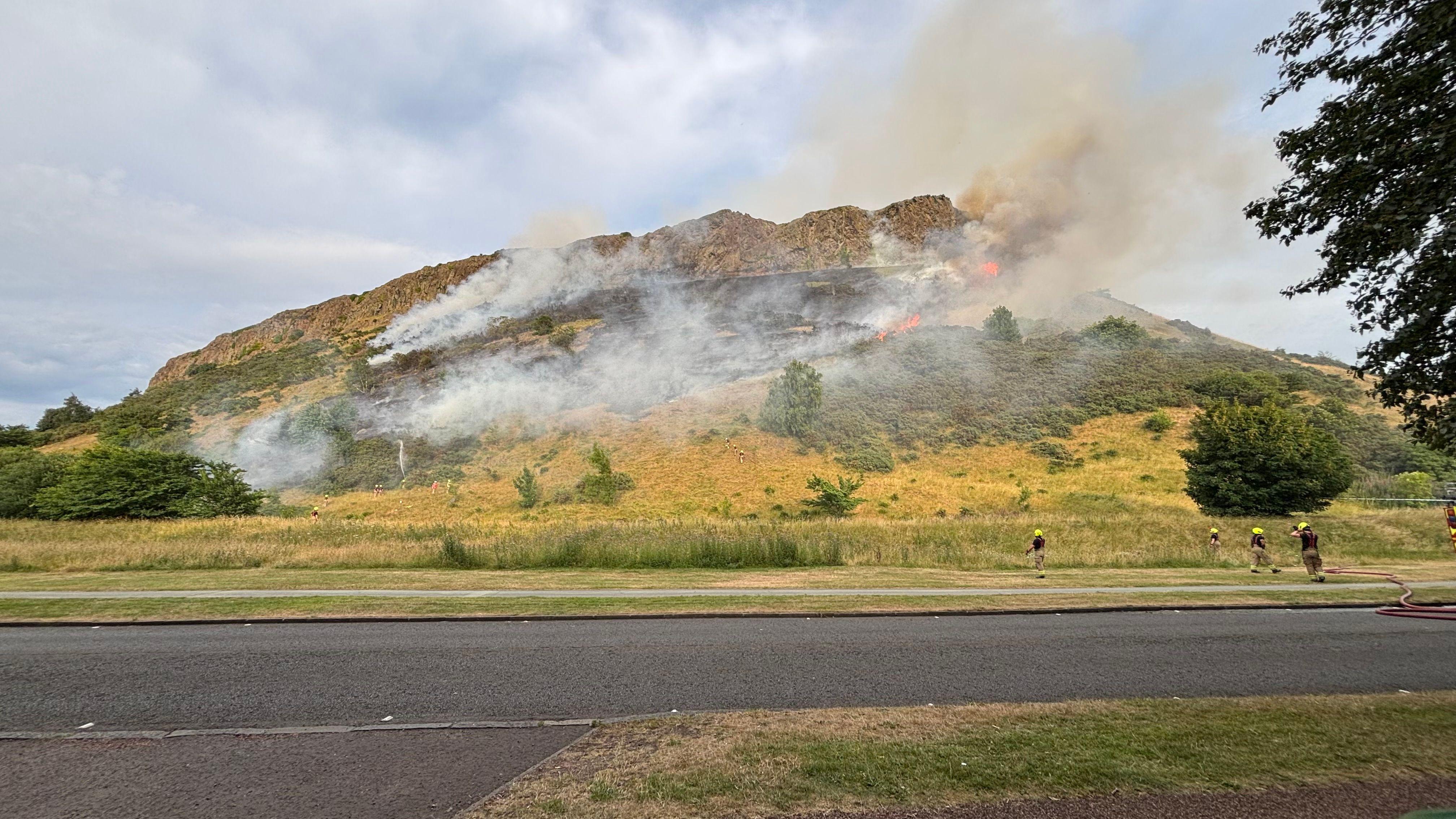 Emergency services largely control major Arthur's Seat fire amidst Scotland's dry spell