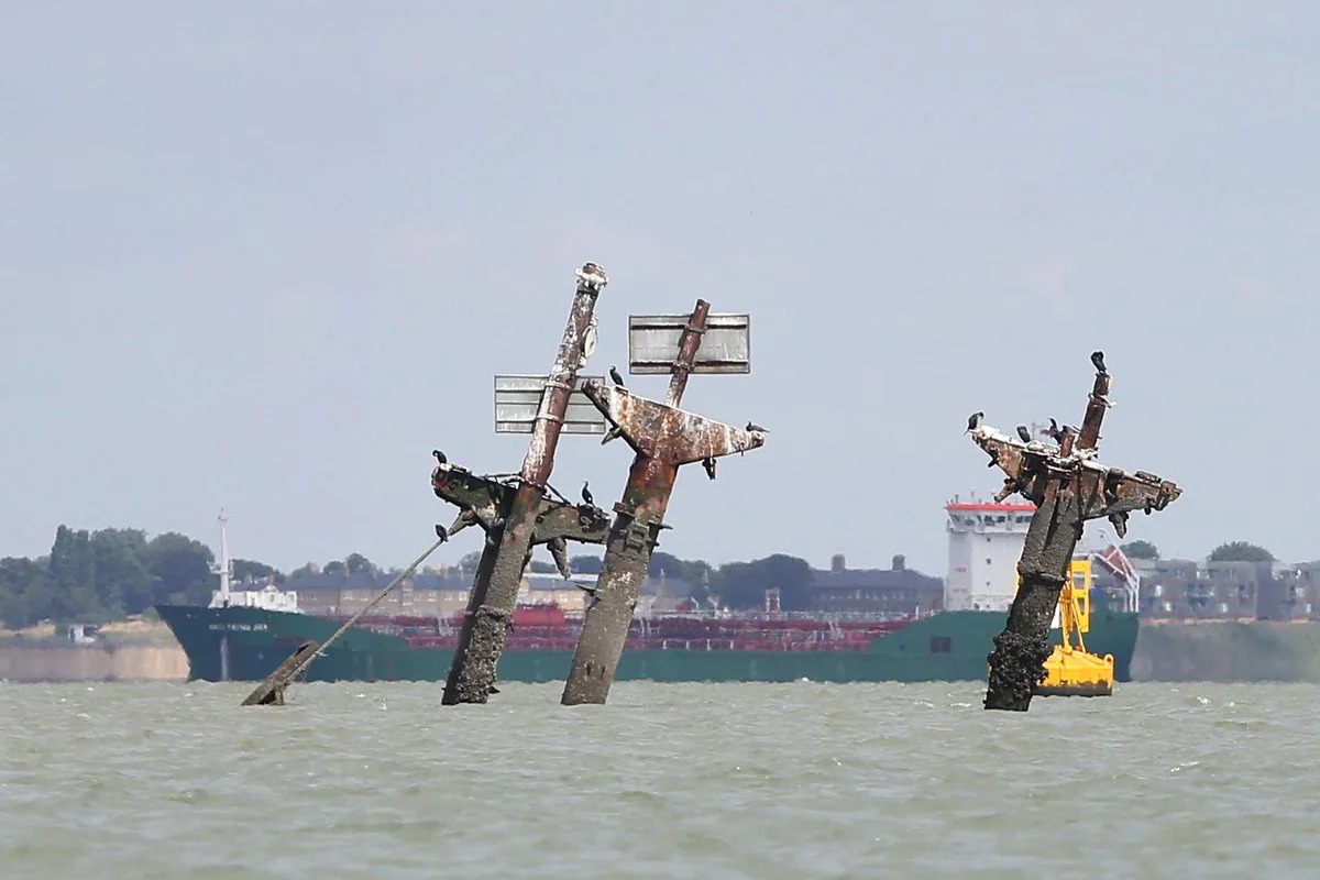 WWII Bomb Ship Masts to be Removed for Conservation in Kent Amid Explosives Risk