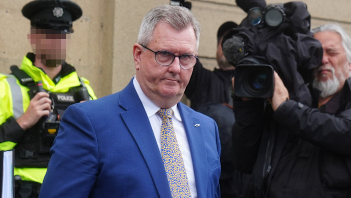 Former DUP leader Jeffrey Donaldson appeals 18 sex offence convictions in Belfast.