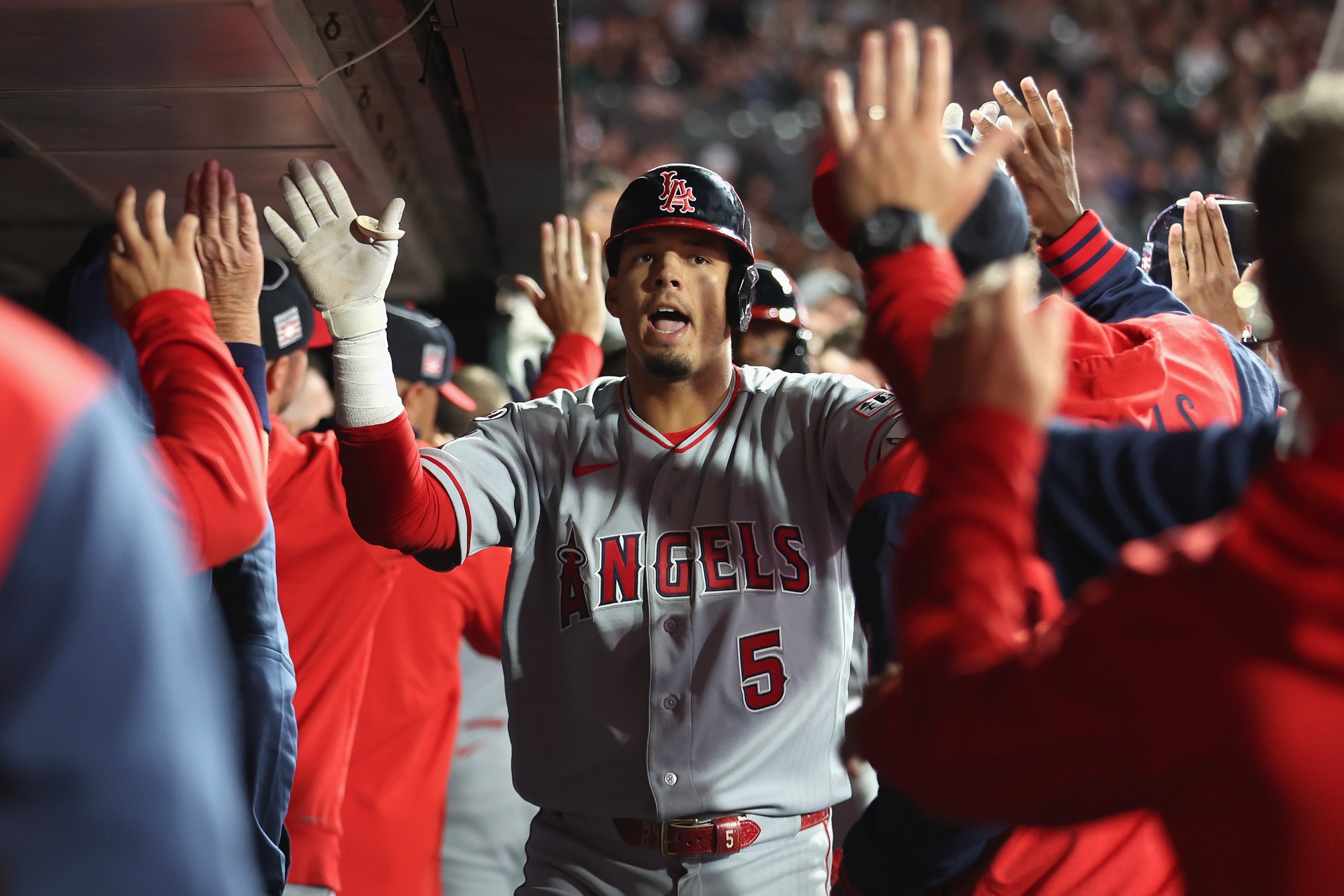 Angels' Vaughn Grissom Excels in Clutch Situations, Showing Early and Late-Game Prowess