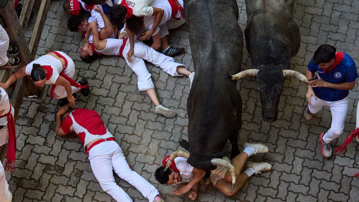Chaotic Pamplona Bull Run Leaves One Gored and Twelve Others Injured