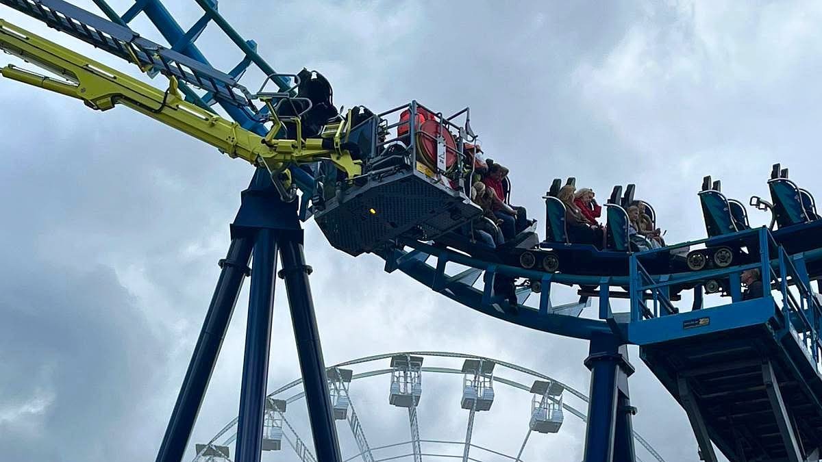 Firefighters Work to Evacuate 27 People Stranded on Pleasurewood Hills Rollercoaster