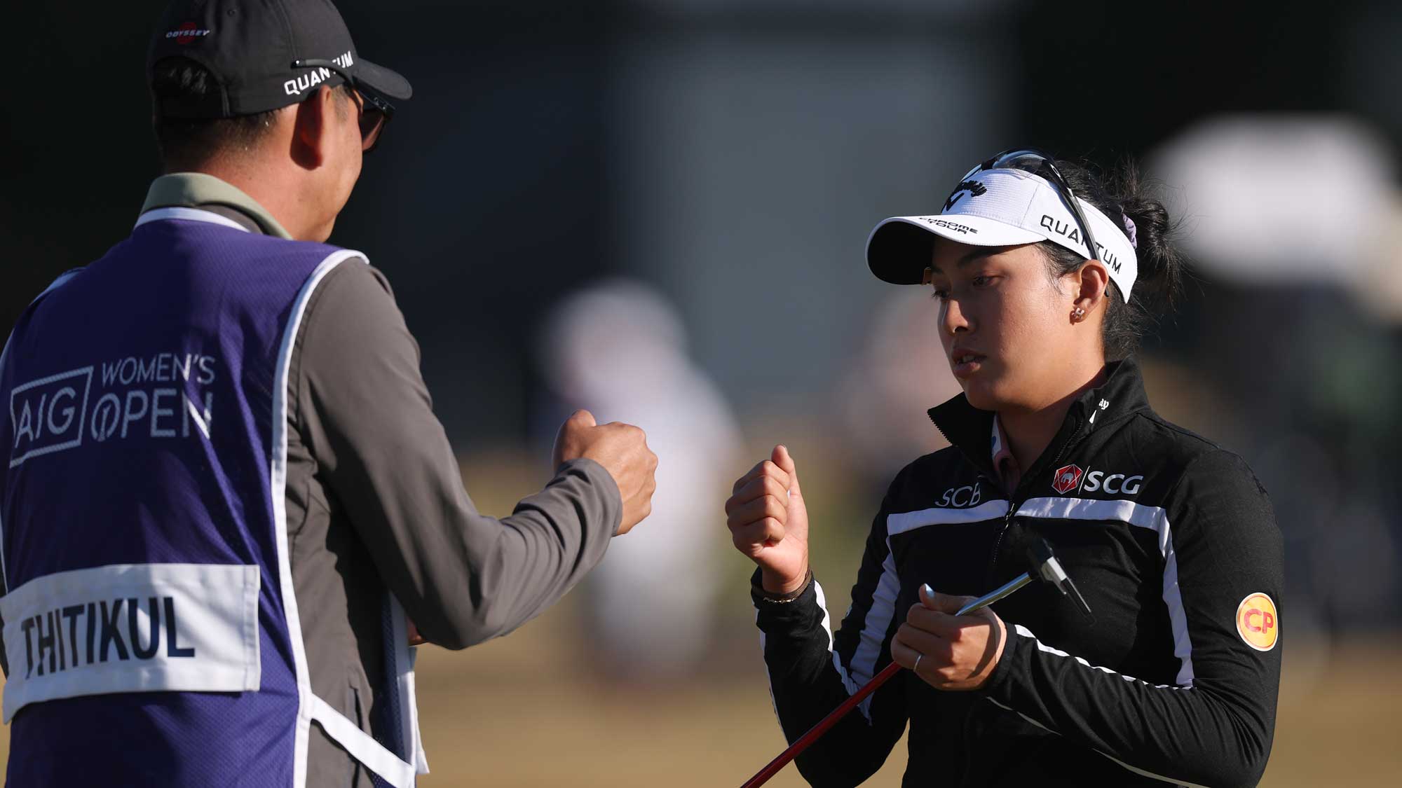 Thitikul Fires Record Bogey-Free 64 to Seize Two-Shot Lead at AIG Women's Open