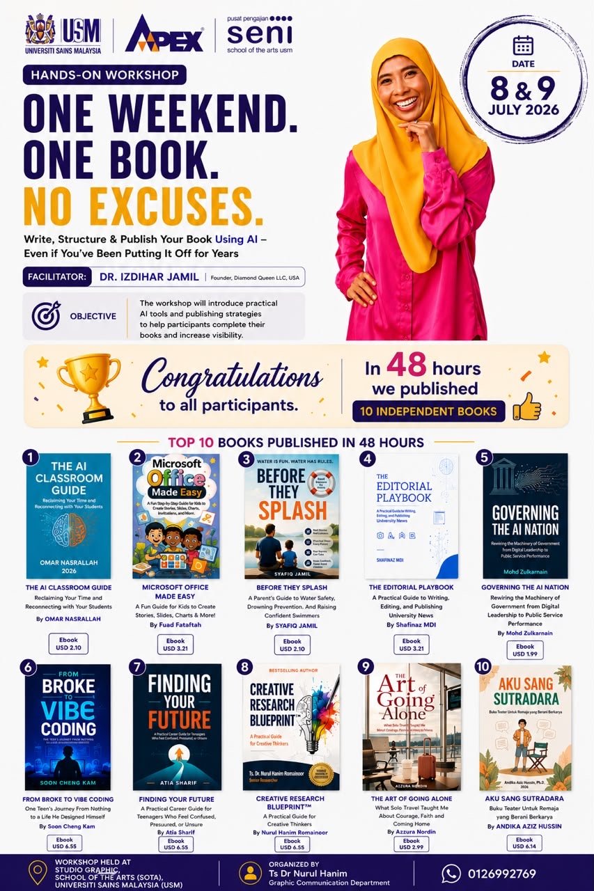 Malaysian Universities Publish Twenty Books in One Weekend Using Author Accelerator Method