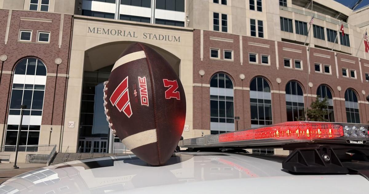 Nebraska Troopers Tour Game Day Ball Across State to Promote Safe Driving