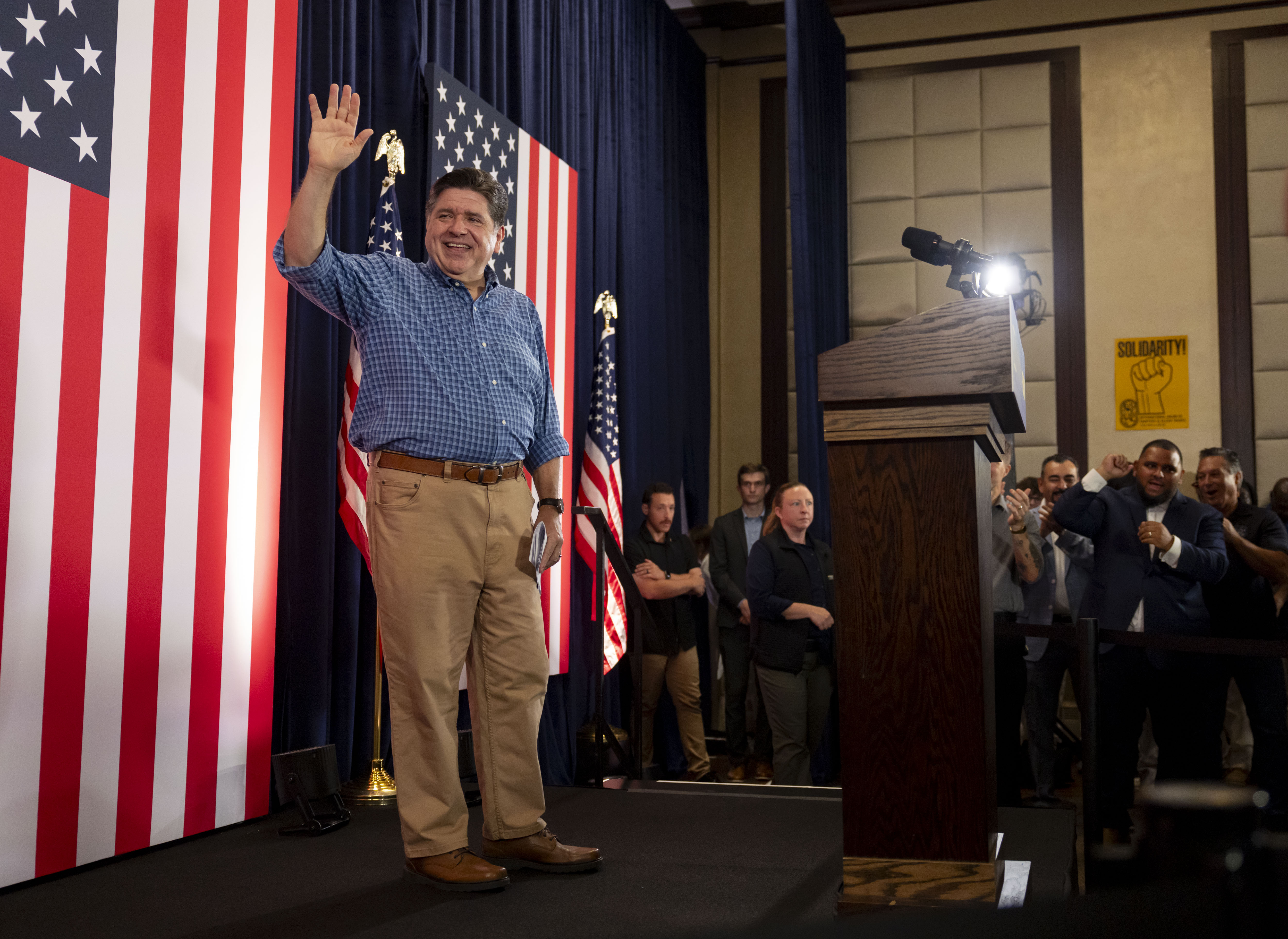 Illinois Governor JB Pritzker Targets Donald Trump in Campaign Bus Tour Kickoff