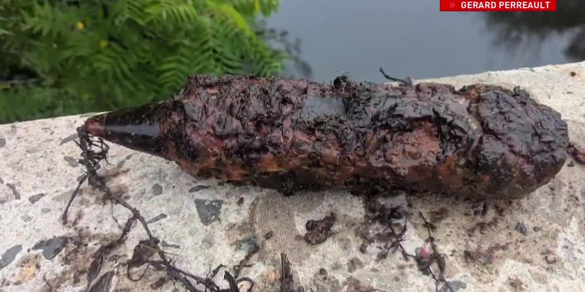 Rhode Island Man Magnet Fishing Pulls Explosive Mortar Shell From River