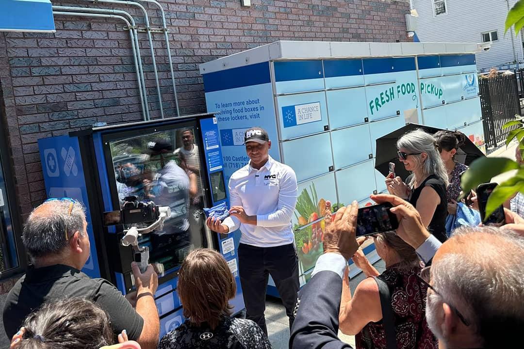 Staten Island installs free public health vending machines to help fight opioid overdoses.