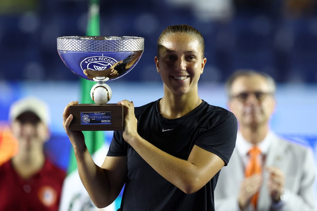 French tennis player Diane Parry defeats Elise Mertens to claim her maiden WTA title in Monterrey.