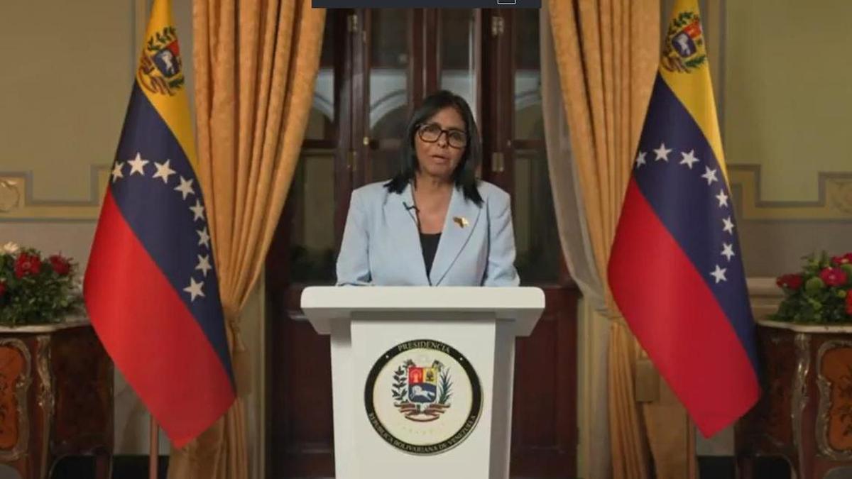 Delcy RodrÃguez defiende el acuerdo petrolero con Trump ante crÃticas internas