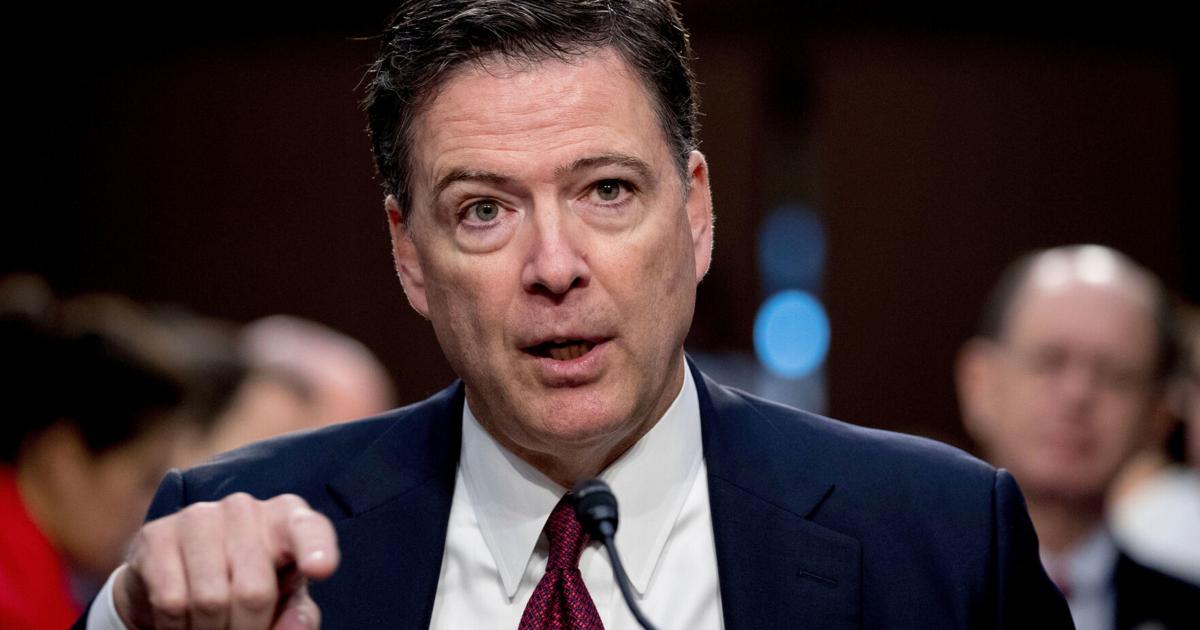 Justice Department says Comey's seashell post could be read as a threat against Donald Trump
