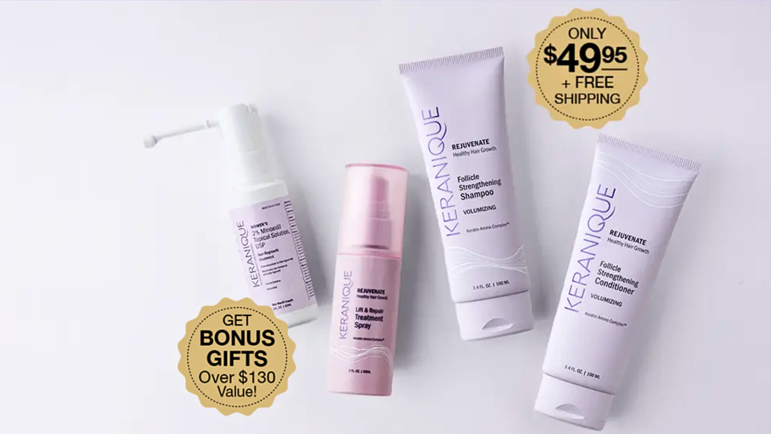 Keranique Offers Discounted Hair Regrowth Kits Containing FDA-Approved Minoxidil for Women
