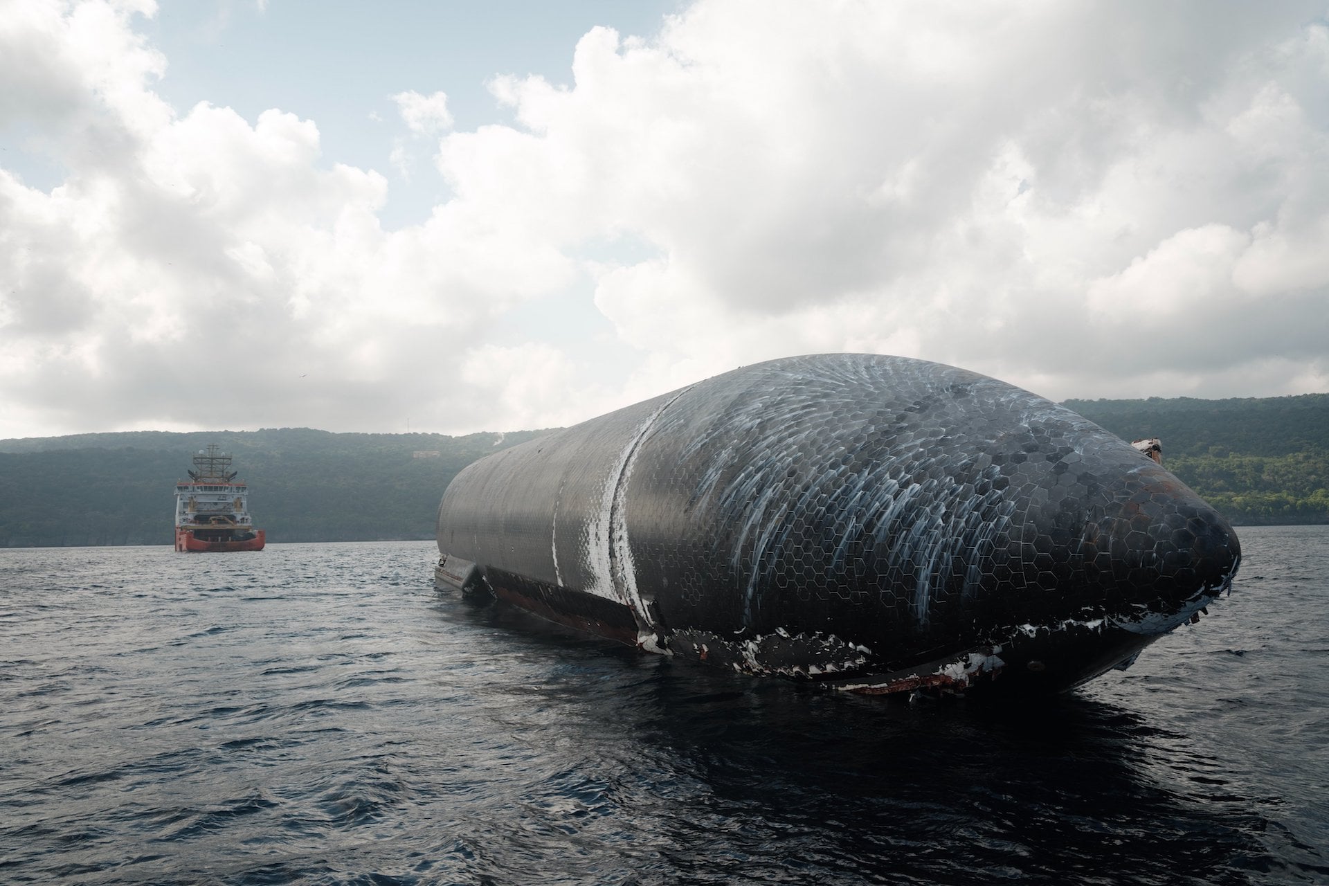 SpaceX successfully recovers massive Starship rocket from the sea following its latest flight test.