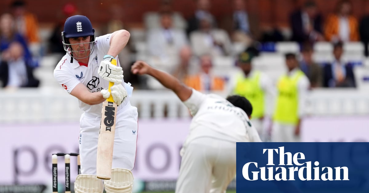 Dan Lawrence anchors England to a 357-run lead over Pakistan at Lord's.