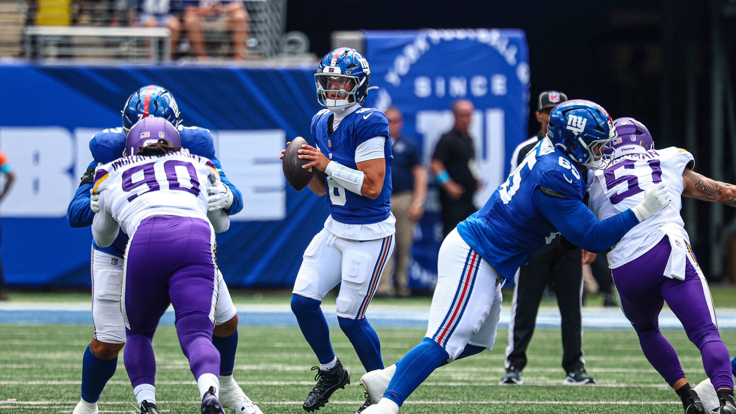 Giants' Jaxson Dart Cleared After Preseason Hit, Throws TD Amid Fan Durability Concerns