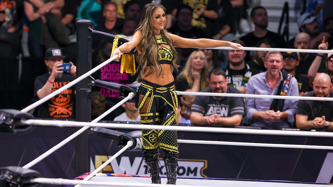 Britt Baker makes a surprise return at AEW All In and costs Maya World the TBS Championship.