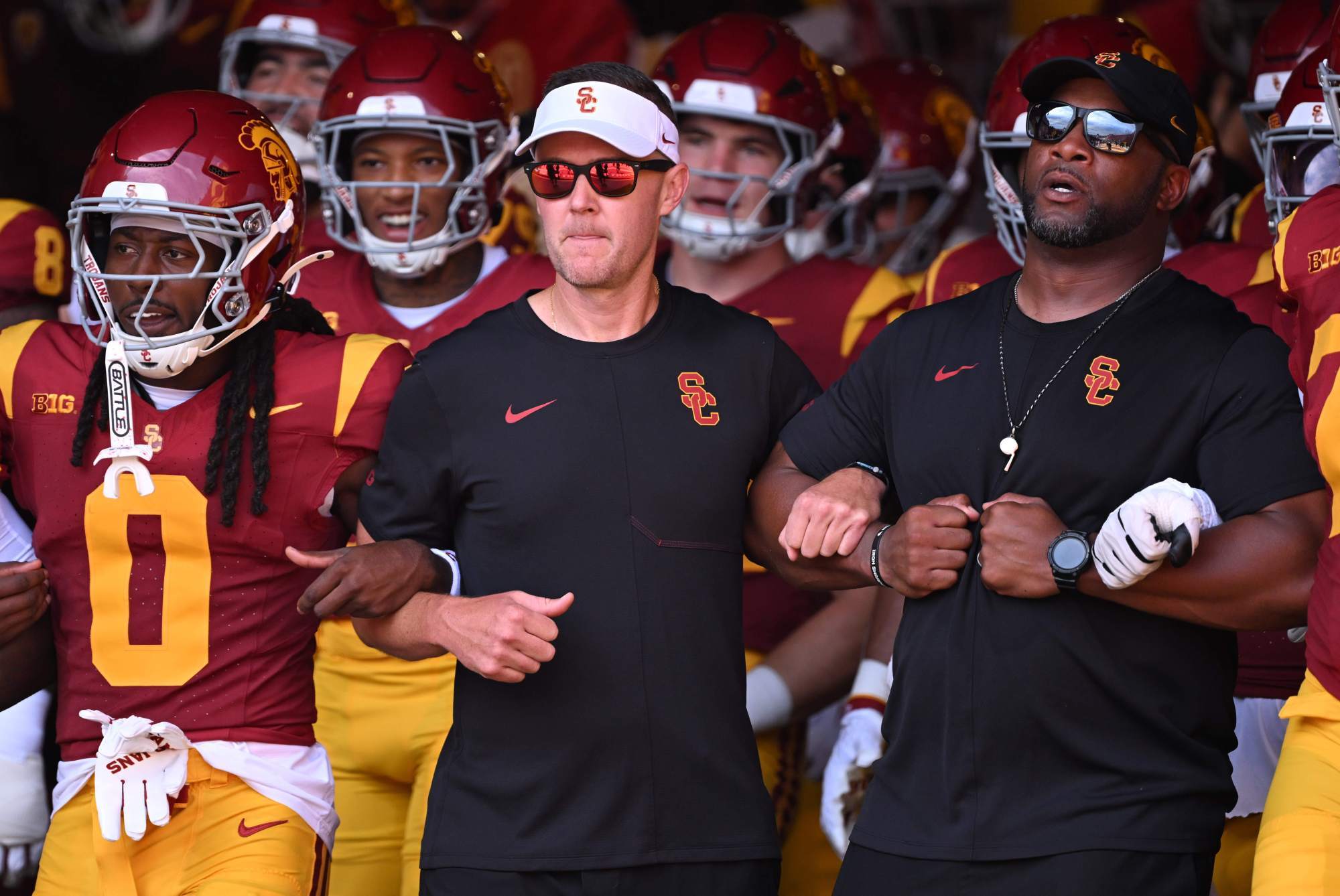USC football coach Lincoln Riley capitalizes on a strategic early season schedule.