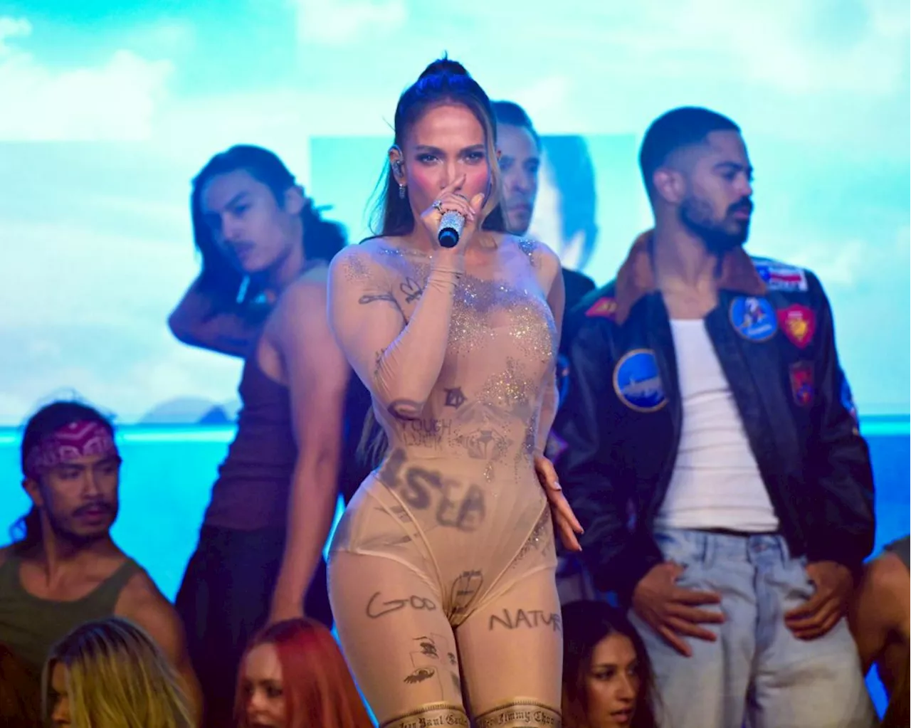 Jennifer Lopez honors Madonna's iconic 'Like a Virgin' video by recreating Venice gondola scene.
