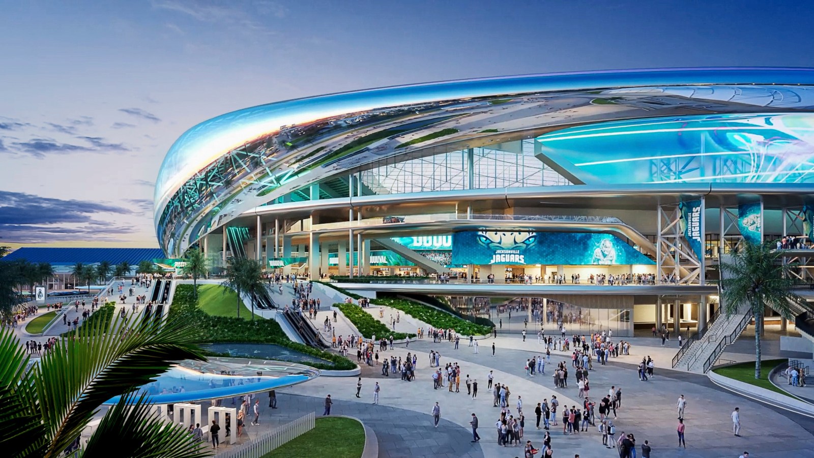 Jacksonville Jaguars Play in Construction Zone During Stadium of the Future Renovations